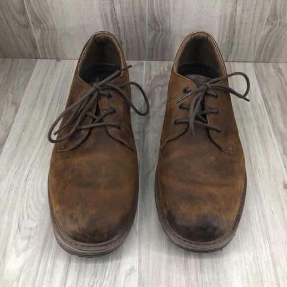 Skechers Shoes Mens 11 Solent Manger Brown Leather Lace Up Derby Casual Shoes main image 9